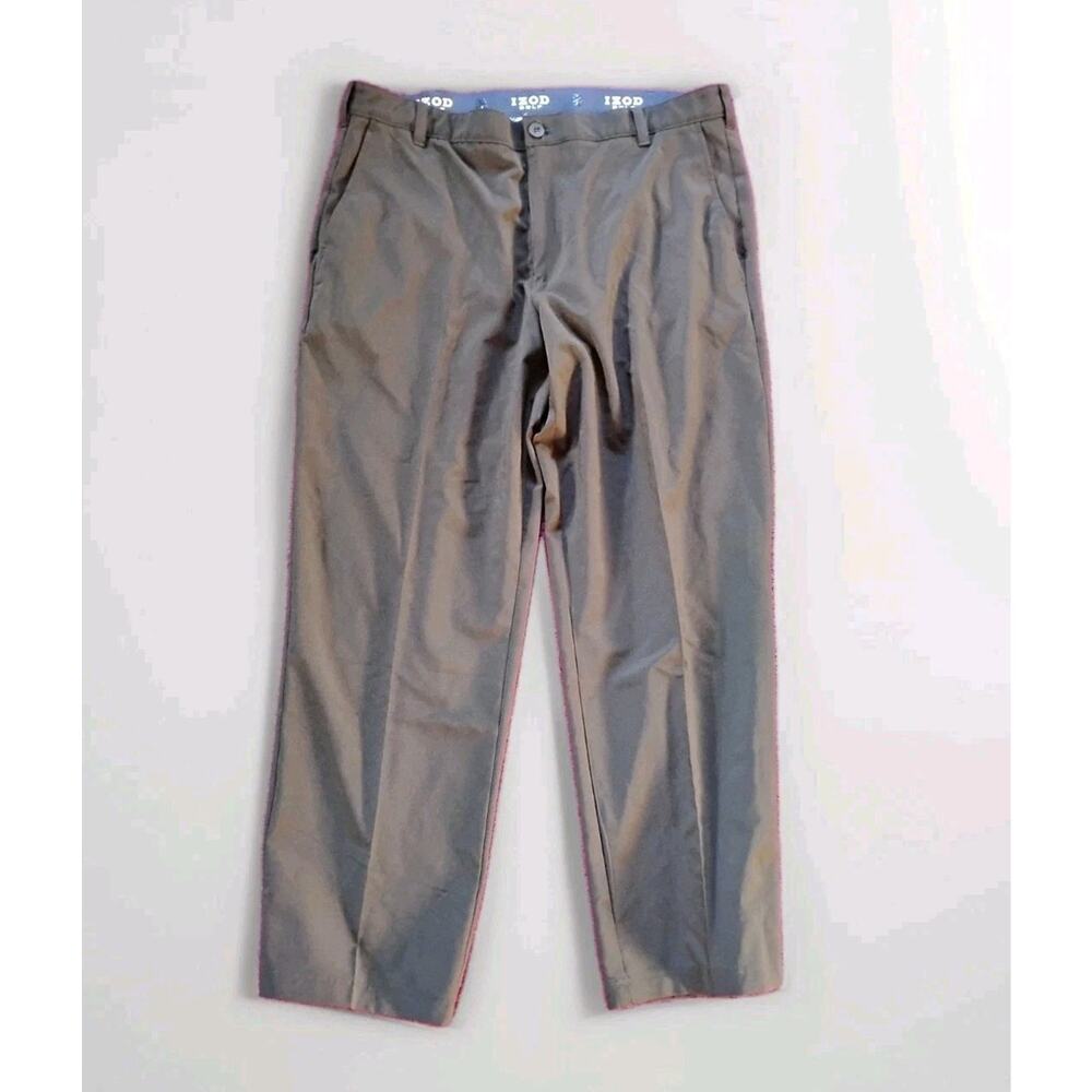 Men's Black Izod Golf Pants 36 X 30 Poly Blend Spandex